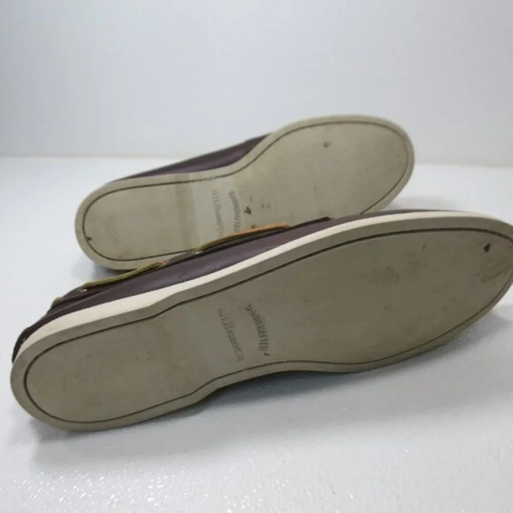 G. H. Bass & Co. Oil Tanned Leather Boat Deck Shoes Men's Casual Footwear Sz 13